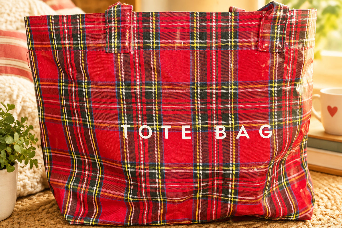 Plaid Tote Bag